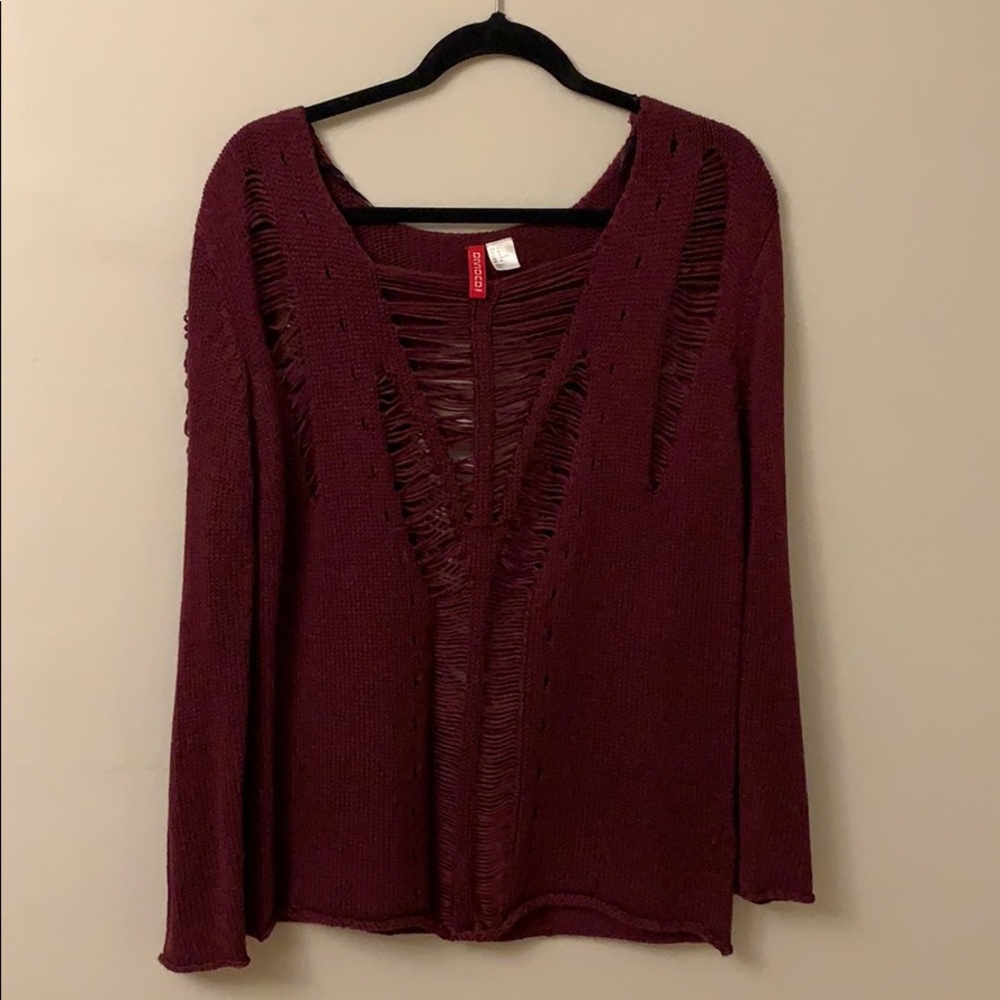 Distressed h&m sweater